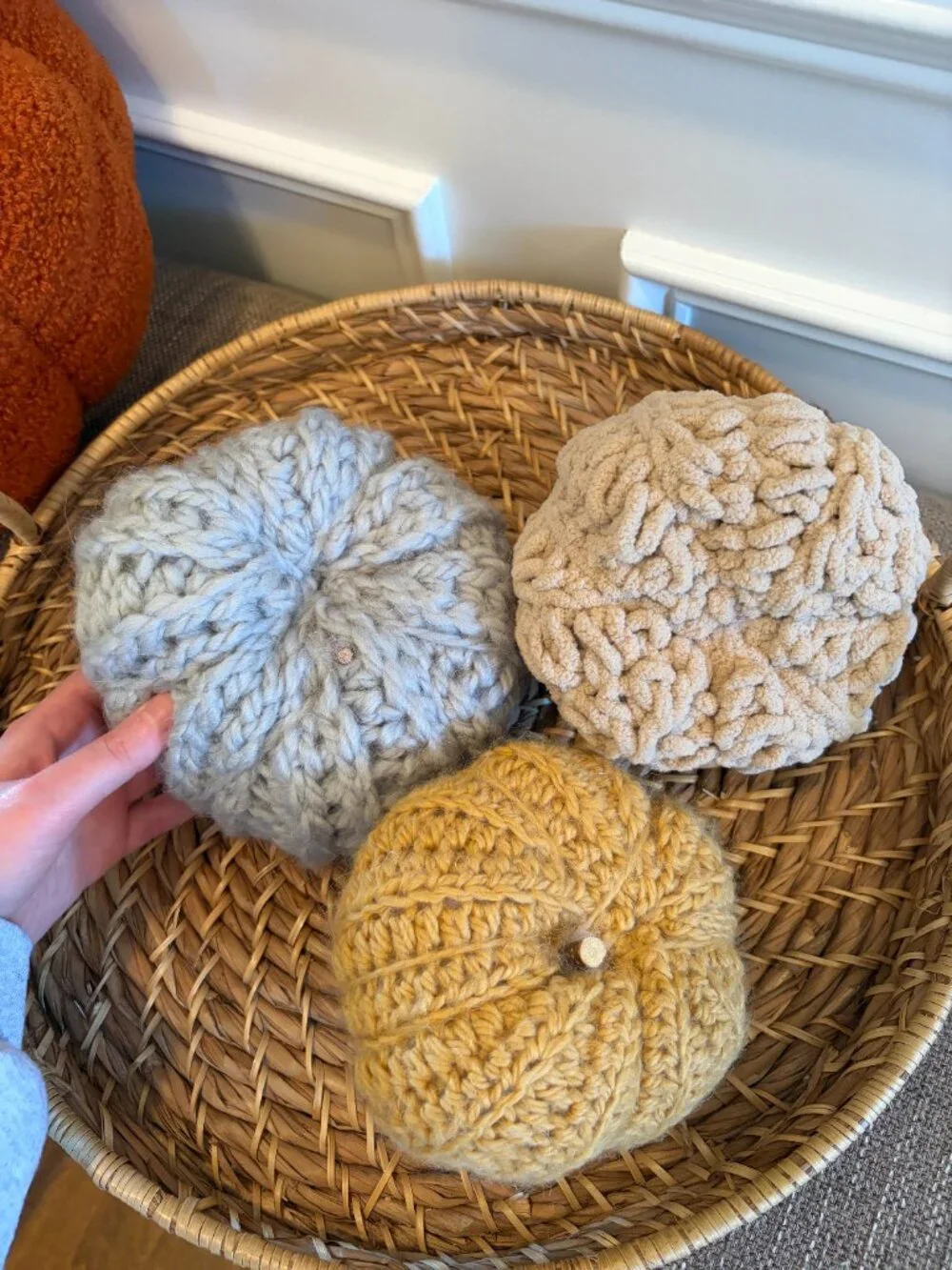 Crochet Pumpkins Set of 3